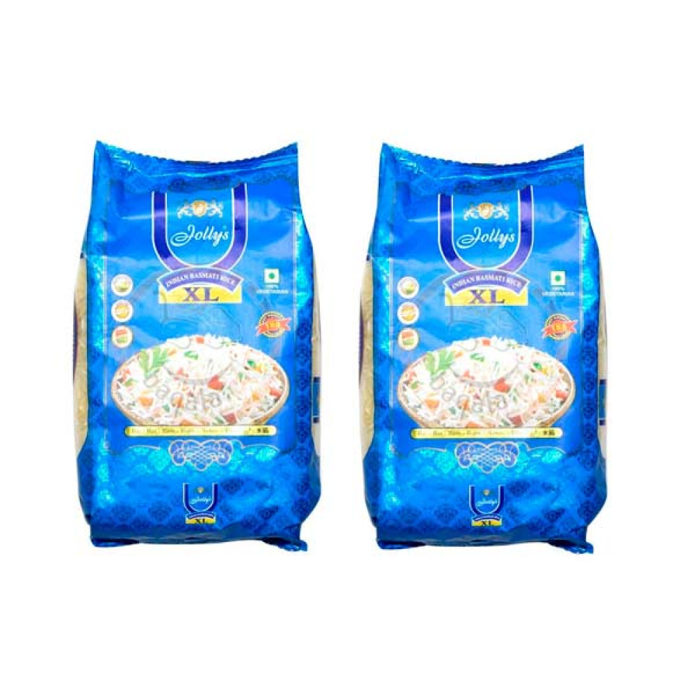 JOLLYS INDIAN BASMATI RICE 2 X 1KG 