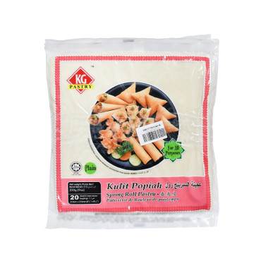 KG PASTRY SPRING ROLL PASTRY 4X250GMS ASST