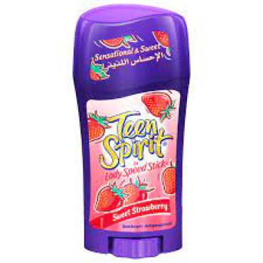 MENNEN TEEN SPIRIT STICK SWT STRWBRY 2X2.3OZ 20%