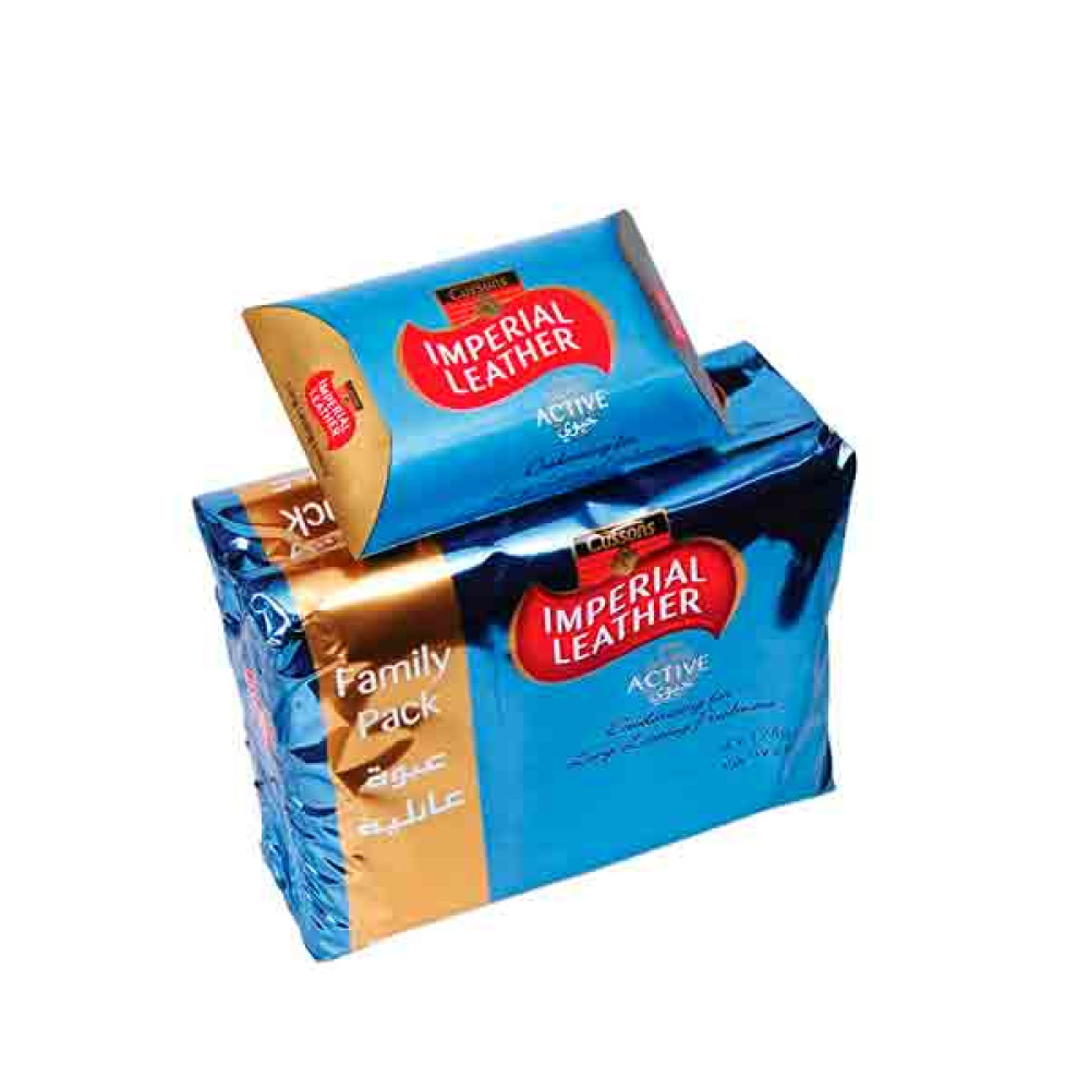 IMPERIAL LEATHER SOAP ACTIVE 4 X 175GM 