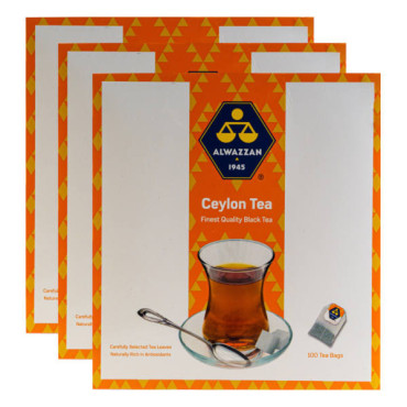 AL WAZZAN TEA BAGS 3 X 100S  