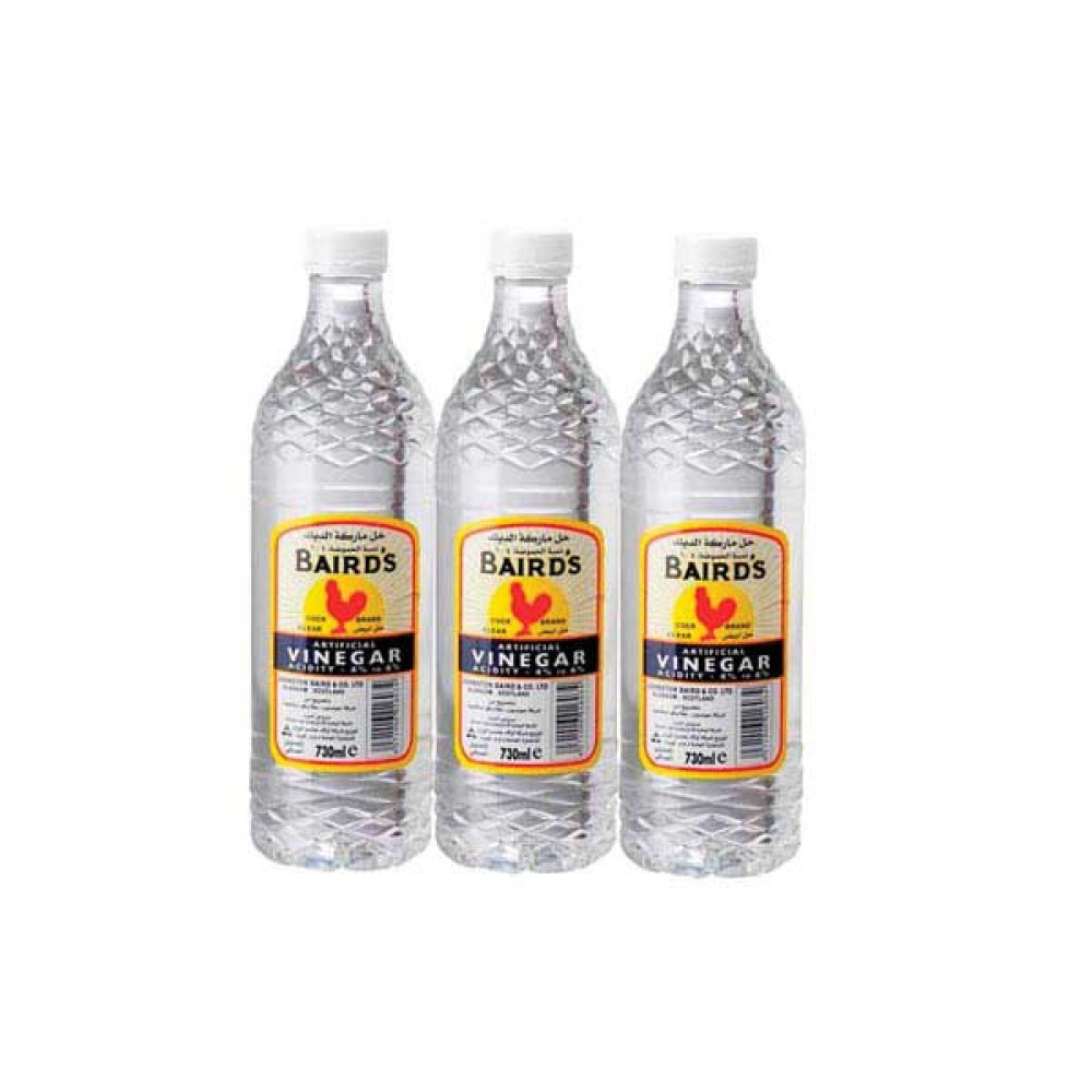 BAIRDS CLEAR WHITE VINEGAR 3 X 730ML 