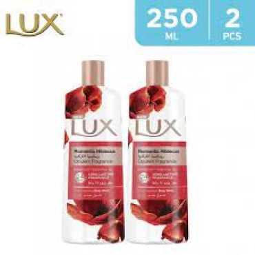 LUX SHOWER GEL ROMANTIC HIBISCUS 2 X 250ML@10%OFF