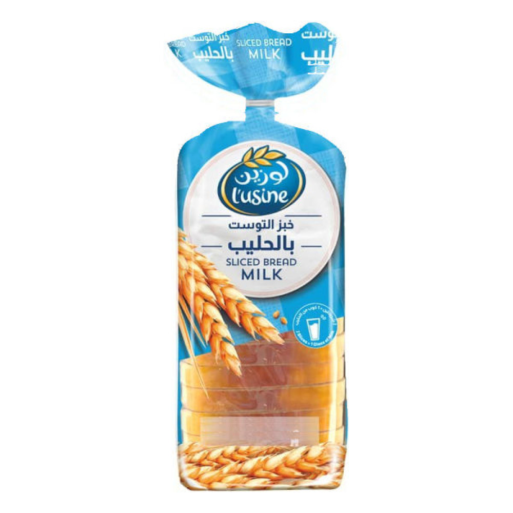 LUSINE MILK BREAD 600GM 