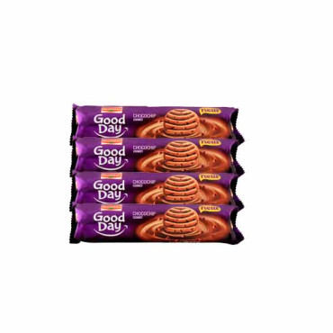 BRITANNIA GOODDAY CHOCO-CHIP COOKIES 120GM 3+1 FREE 