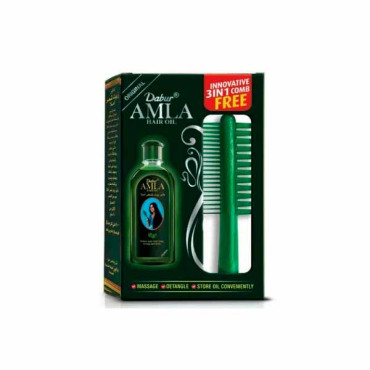 DABUR AMLA HAIR OIL 500ML + HAIR COMB FREE 