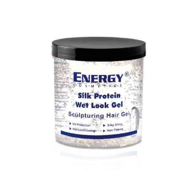 ENERGY SILK PROTEIN WET LOOK HAIR GEL 400ML
