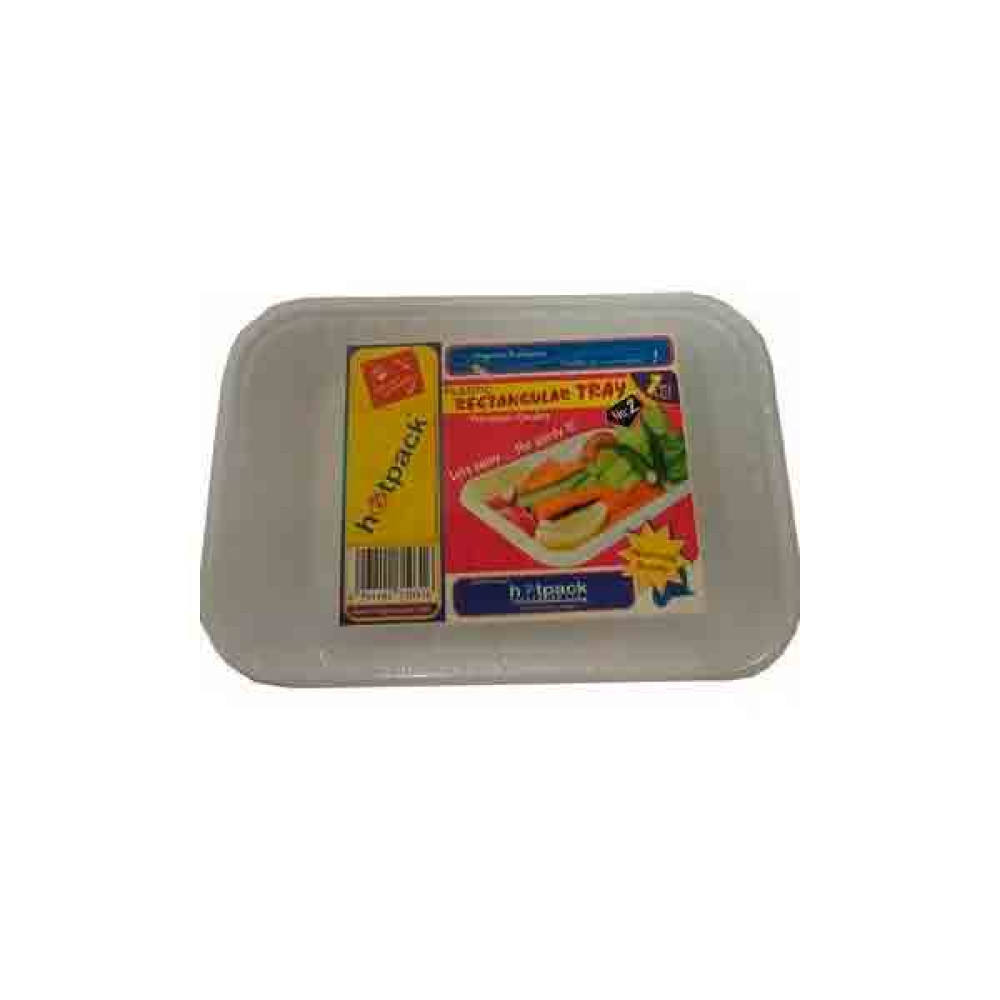 HOTPACK PLASTIC TRAY NO.2 50S 