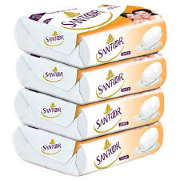 SANTOOR WHITE 125GM 3+1 OFFER