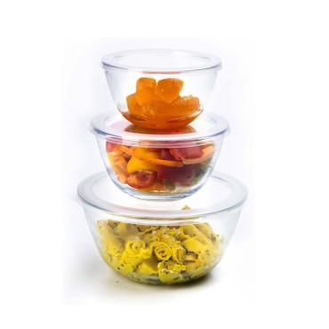 GLASS BOWL 3PCS SET HDW3B RCH