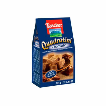 LOACKER QUADRATINI WAFERS COCONUT 125GM 