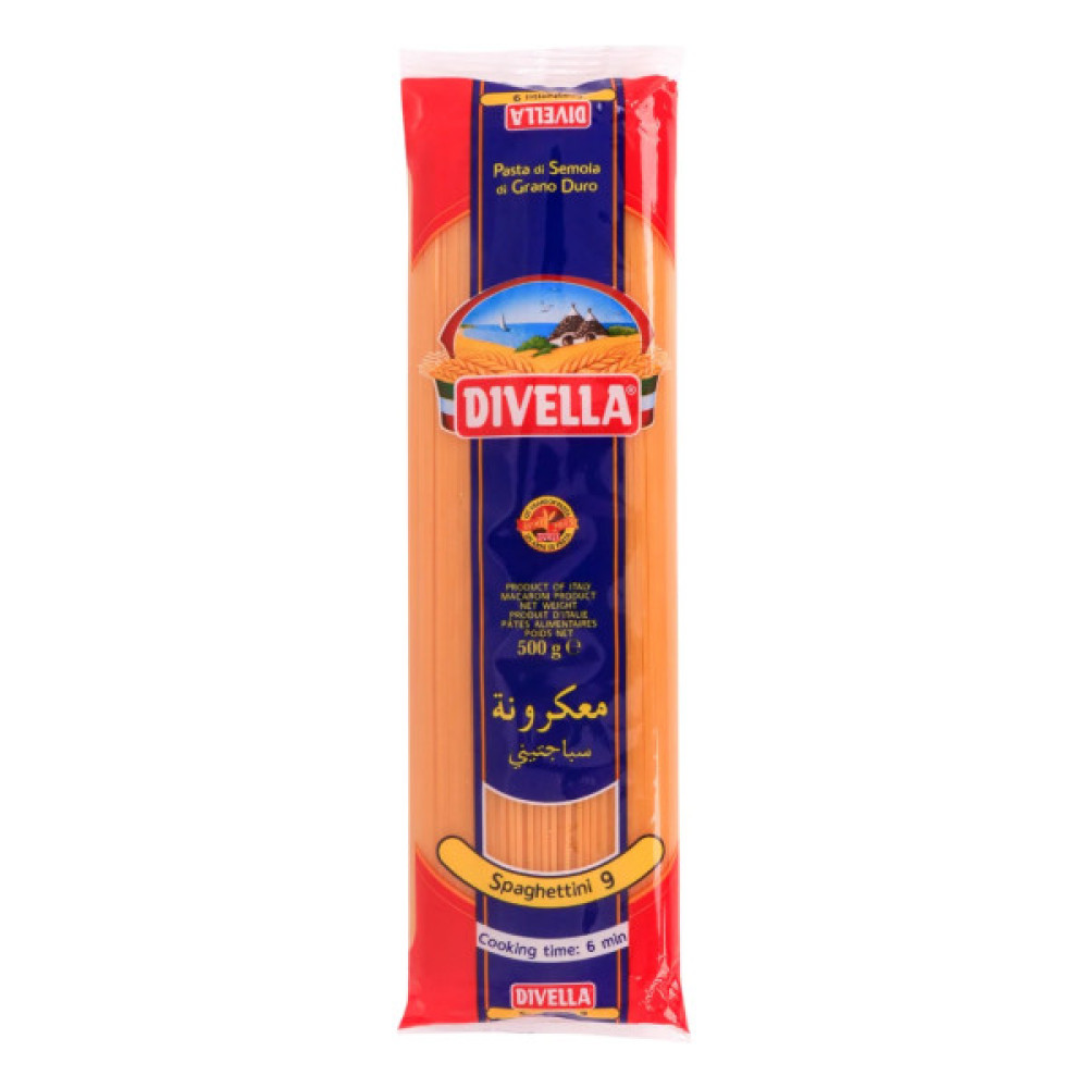 DIVELLA SPAGHETTINI NO 9 500GM 