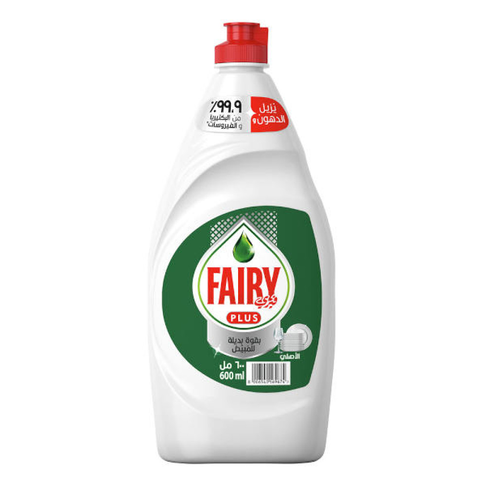 FAIRY PLUS DISHWASHING LIQUID ORIGINAL 600ML 