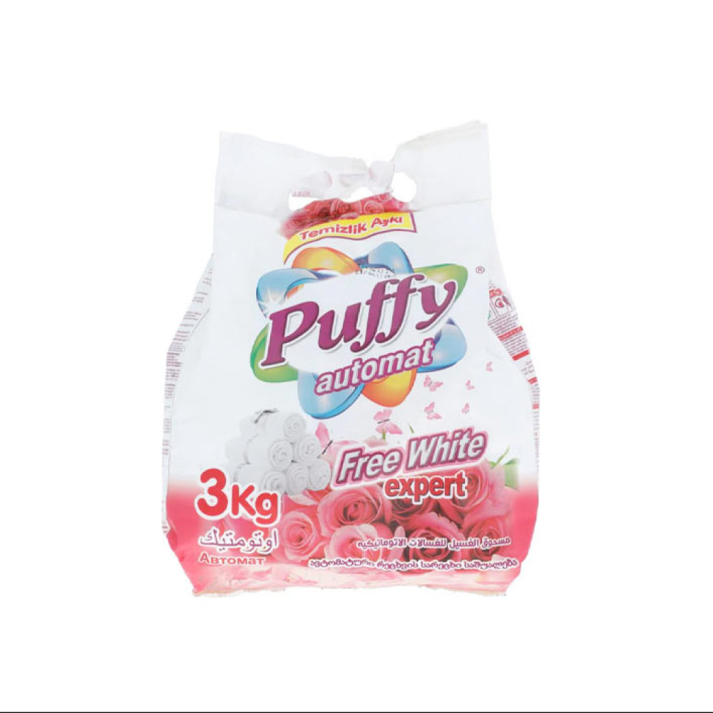 PUFFY DETERGENT POWDER BAG ASSTD 3 KG