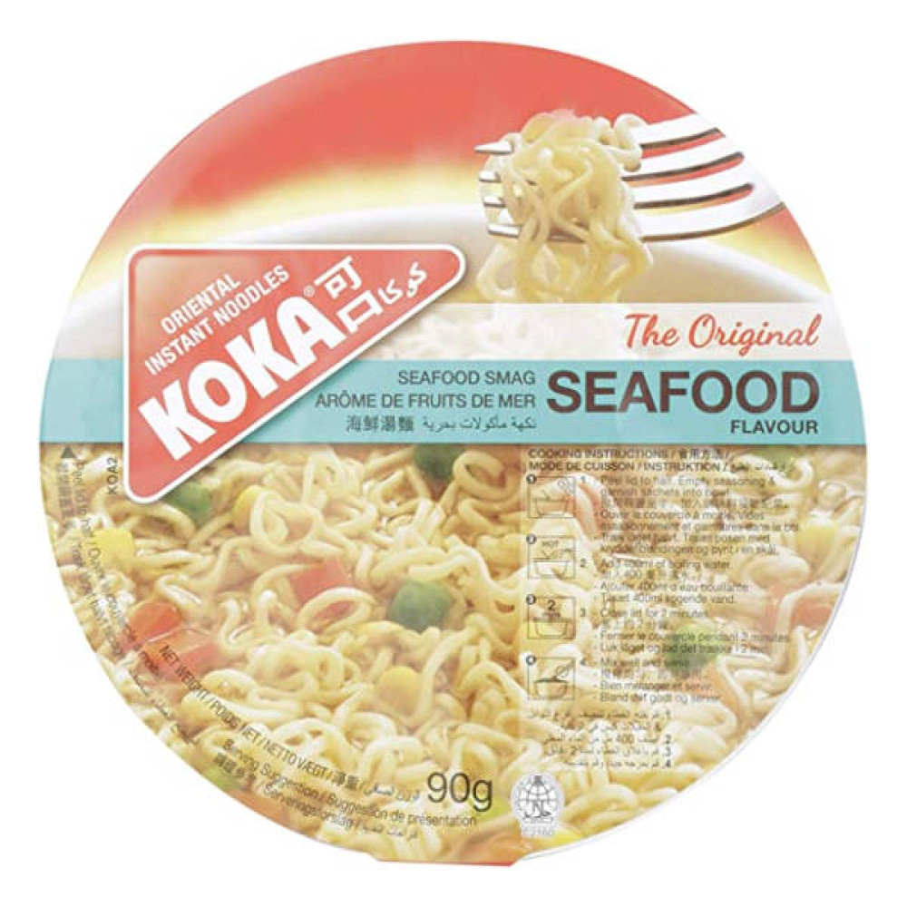 KOKA INSTANT BOWL NOODLE SEAFOOD 90GM 
