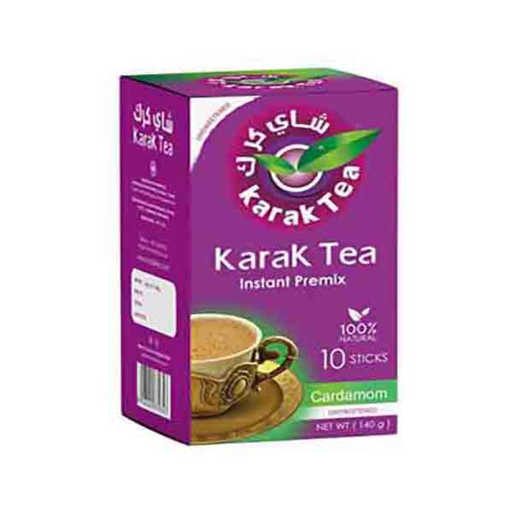 KARAK TEA INSTANT PREMIX WITH CARDAMON UNSWEETENED 10 X 14GM 