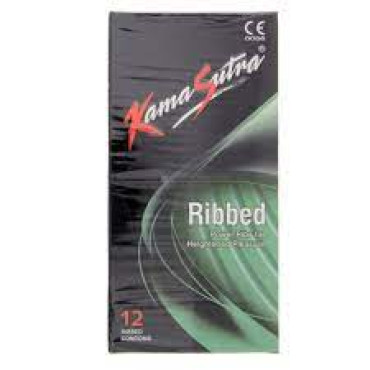 SURE RIBBED CONDOMS 12'S