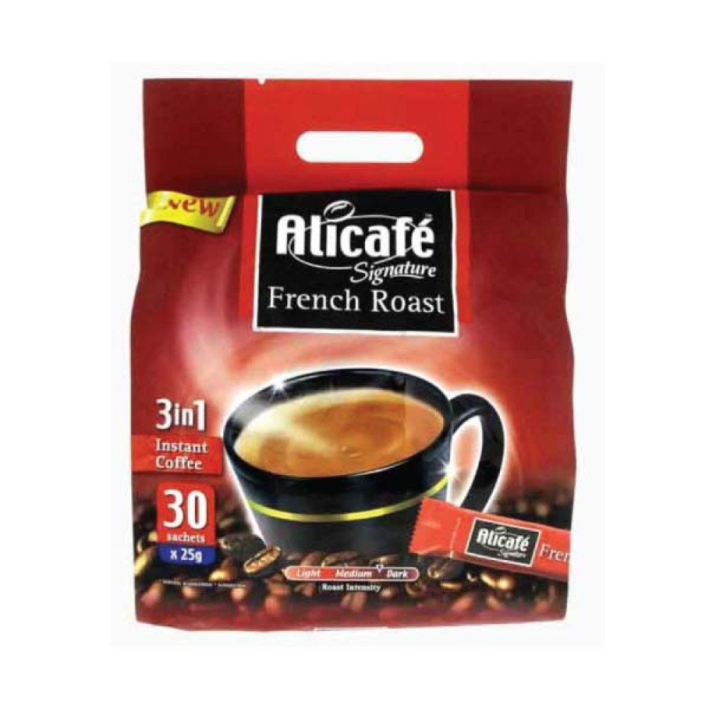 ALICAFE SIGNATURE FRENCH ROAST 3 IN 1 COFFEE 30 X 25GM 
