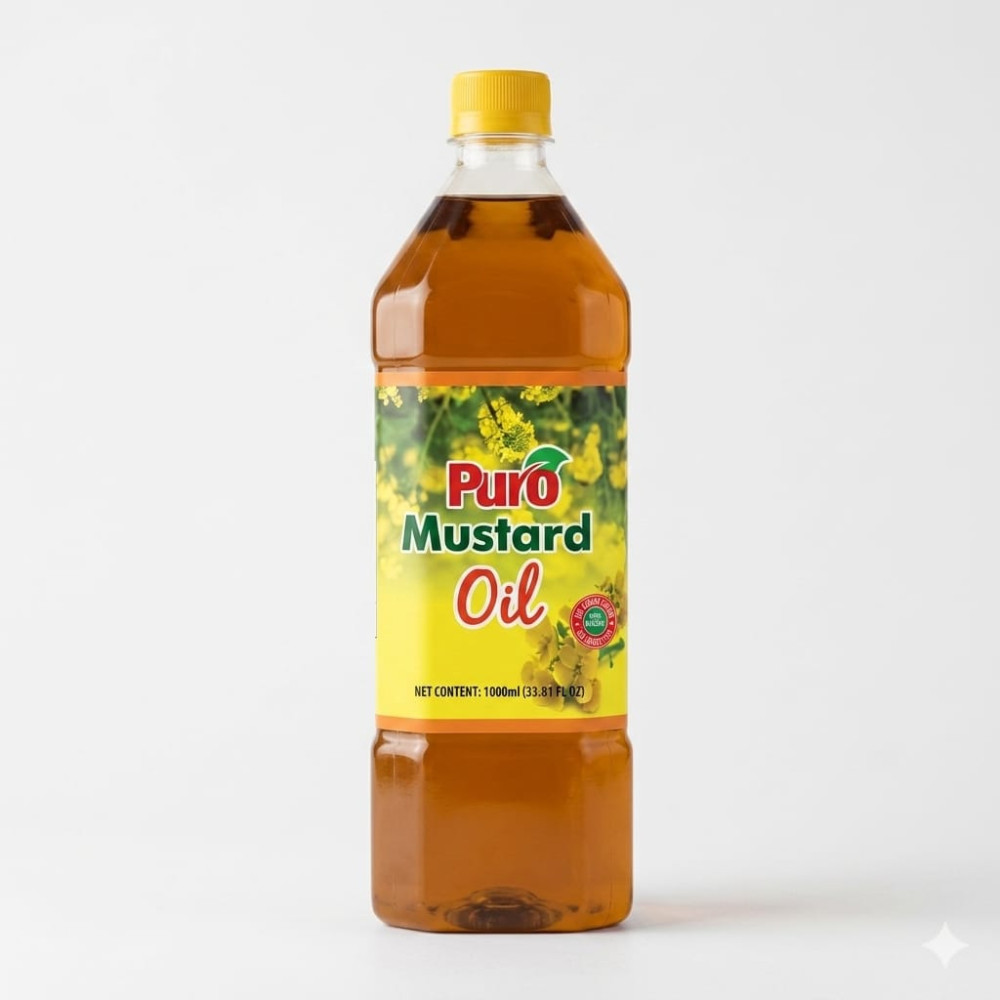 PURO MUSTARD OIL PET RND 1LTR